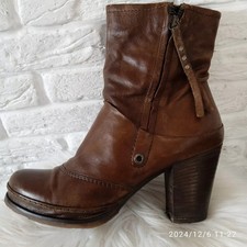 Airstep Leather Biker brown Boots EU 38 USL 6.5