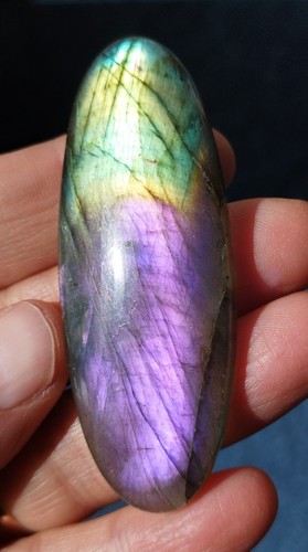 Cabochon labradorite percé - cabochon,