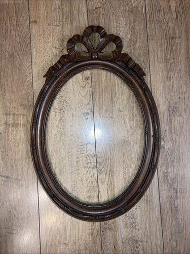 Cadre ancien ovale bois - ancien,