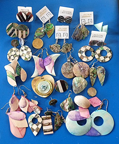 Lot bijoux nacre rétro - nacre,