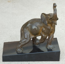Ancien BRONZE elephant signé