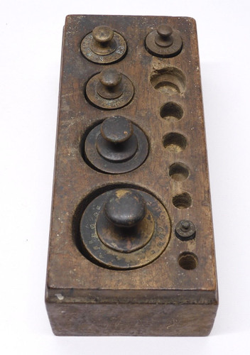Ancienne boite poids pour - *ancienne, de