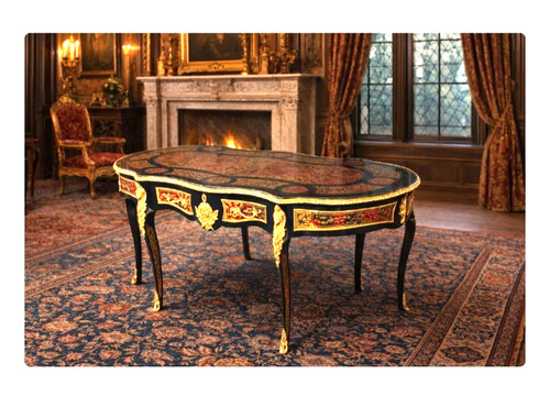 Table style andré boulle - table,