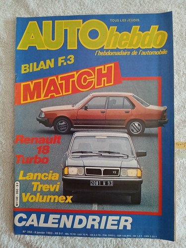Auto hebdo 350 1 - hebdo, 6/1/1983