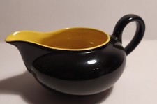 Pot à lait vintage fifties  VILLEROY BOCH  jaune noir modéle Biarritz