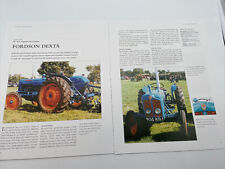1958 Fordson Dexta Vintage Tractor Frameable Article Pics Specifications Display