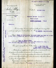 THIS (34) OLD WINES "Jules ALBY" letter in 1929