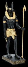 Anubis Figure Avec Bâton -