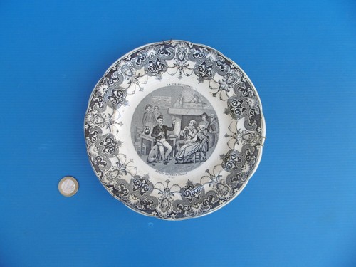 Ancienne assiette faiencerie - ancienne,