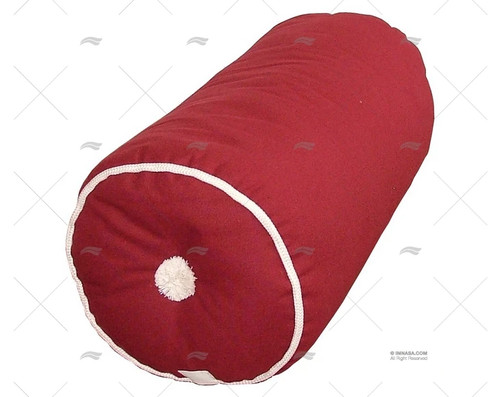 Coussin rond bordeaux kapok - rond,