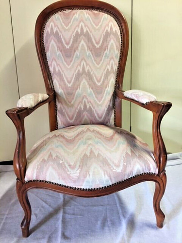 Large fauteuil voltaire en - large, "en