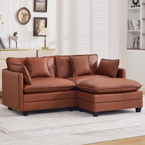 Leather brown deep - 76, seat