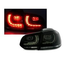 2 FEUX ARRIERE LED NOIR TRANSLUCIDE VW GOLF 6 LOOK GTI