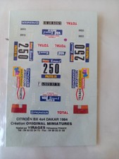 Decals BX Proto Dakar 1984