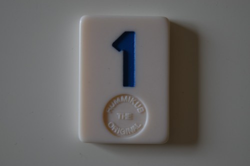 Plaque numerotee jeton bleu - plaque,