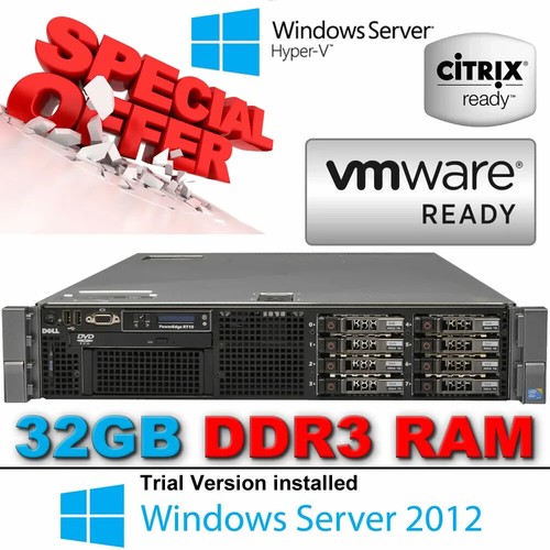 Dell poweredge r710 2x4 cœurs - poweredge, 2x4-cœurs