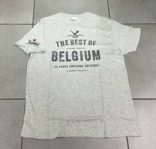 TEE SHIRT GRIS CLAIR BIERE BELGE BELGIAN BEER BIER JUPILER THE BEST OF BELGIUM M