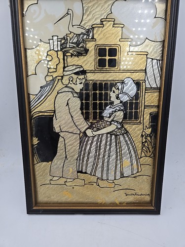 Vtg art deco - art, reverse