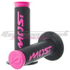 Poignées MOST rose universel moto scooter revetement