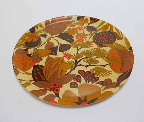 Plateau rond fibre - rond, verre
