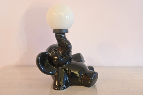 Lampe céramique éléphant - en,