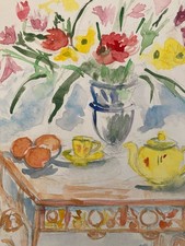 Dessin Aquarelle papier Fleurs