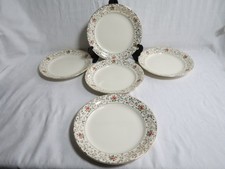 5 assiettes plates faïencerie