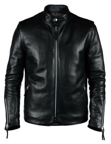 Blouson moto motard noir - , en