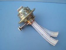  Oil lamp vintage Hinks W Bull twin bayonet burner cork gasket   ref  Hinks 3