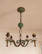 Lustre Art déco en fer forgé