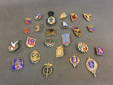 Lot of 24 Antique Military Badges Maids Military Decor Dragon