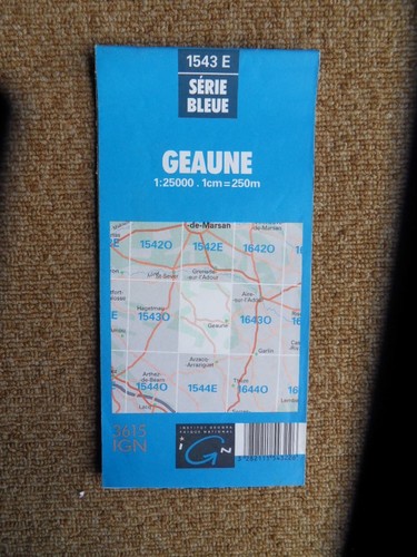 527 carte ign - série, bleue