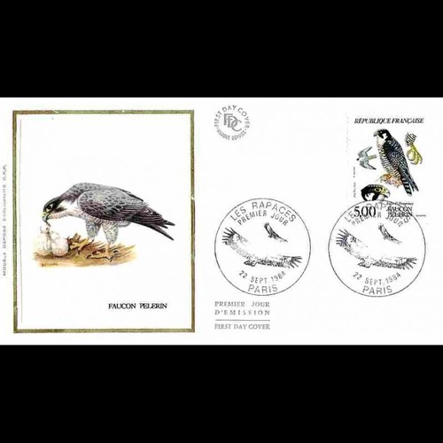 Fdc soie rapaces faucon - soie,