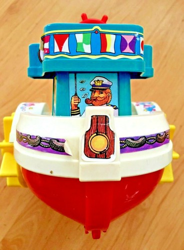 Jouet vintage bateau roues - jouet,