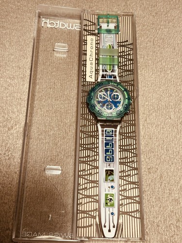 Rare montre swatch aqua chrono - swatch,