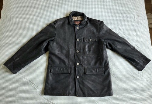 Veste cuir longue - veste, en