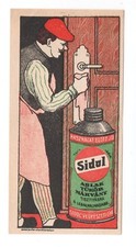 HUNGARY SIDOL CLEANING POLISH VINTAGE AD FLYER 