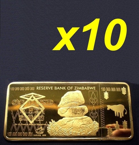 Lingot zimbabwe 10 - du, zimbabwe,