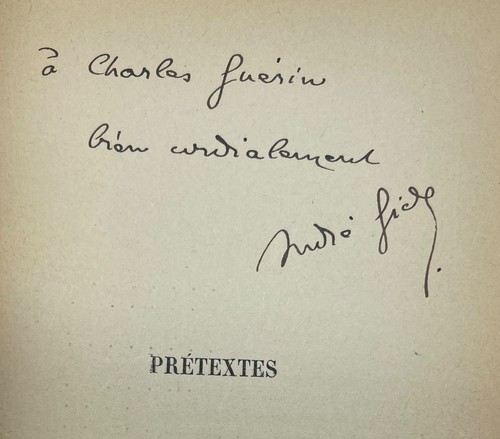 Envoi andré gide - ✒,