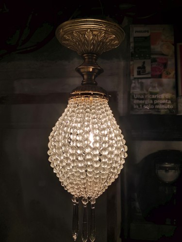 Lustre suspension antique - lustre,