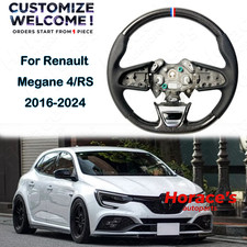Carbon Fiber Steering Wheel For Renault Megane MK4 RS 2016-2024 Customizable