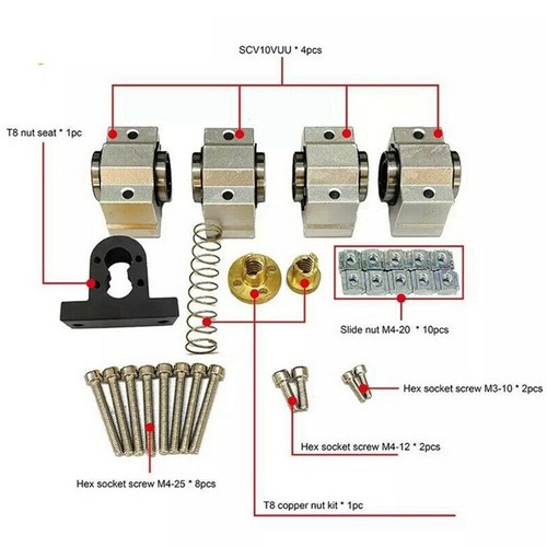 Kit mise niveau x axis - de,