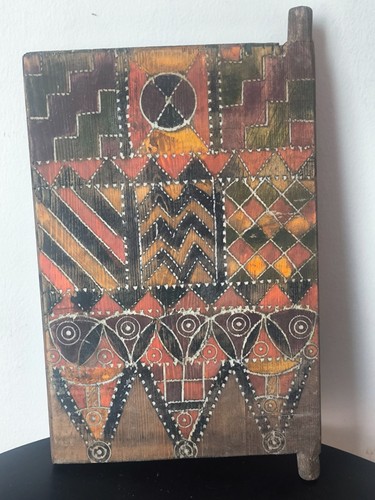 Porte berbère peinte motifs - berbère,