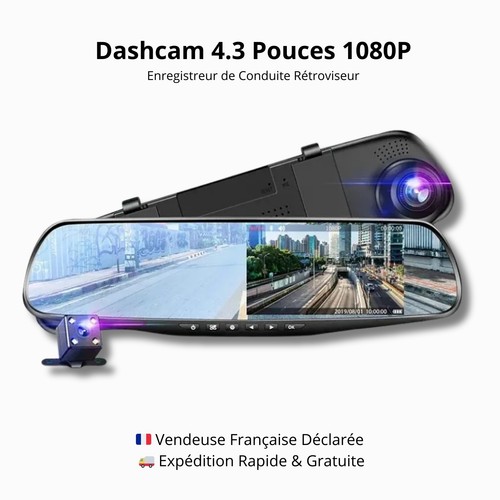 Dashcam voiture rétroviseur - dashcam,