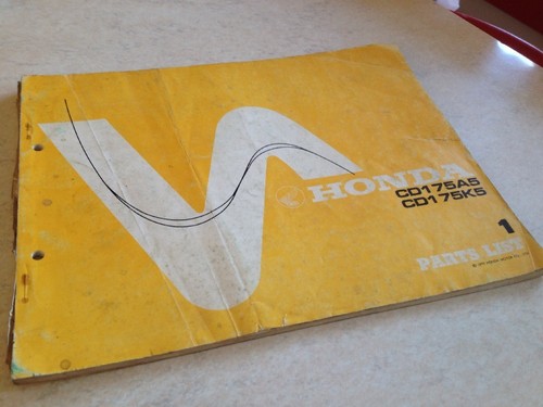 Honda parts list cd175a5 - parts,