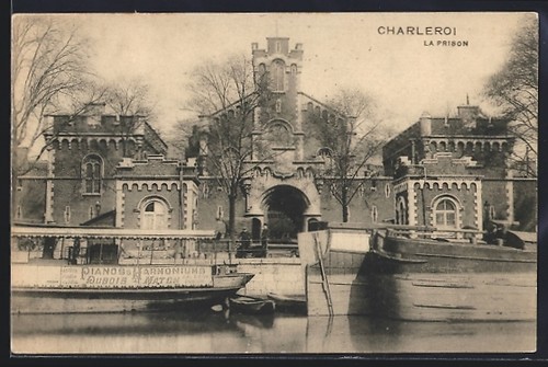 Cpa charleroi prison - 1913,