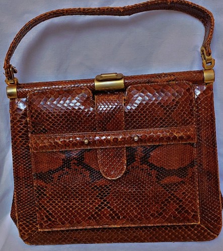 Vintage sac cuir python - sac, à
