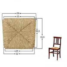 Pièce De Rechange Pour Chaise En Paille Sauvage Art Povera 996