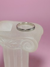 alliance or 18 carats Gravé D'un Double Coeur