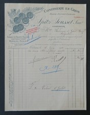 Facture 1912 SPITZ JOUSSET